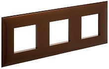 Рамка универсальная DKC Avanti 3-м. карамельный жемчуг картинка